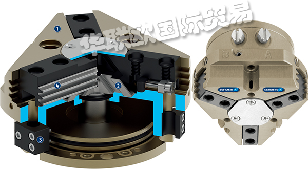 SCHUNK三爪中心夹钳,德国雄克SCHUNK三爪中心夹钳